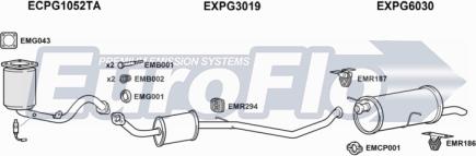 EuroFlo PG30716 3004A - Система випуску ОГ autocars.com.ua