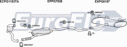 EuroFlo PG50822D 3001 - Система випуску ОГ autocars.com.ua