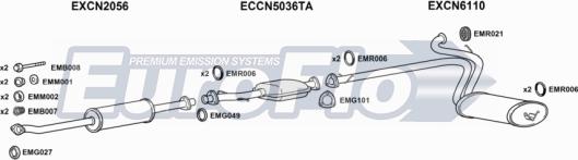 EuroFlo PGBOX25D 7008C - Система випуску ОГ autocars.com.ua