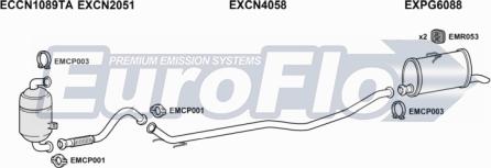 EuroFlo PGPAR16D 6001A - Система випуску ОГ autocars.com.ua