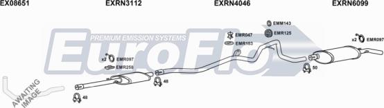 EuroFlo RN1816 3001D - Система випуску ОГ autocars.com.ua
