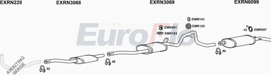 EuroFlo RN1820 3001A00 - Система випуску ОГ autocars.com.ua