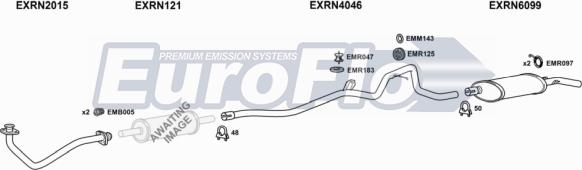 EuroFlo RN1821D 2001 - Система випуску ОГ autocars.com.ua