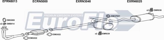 EuroFlo RN1918 5008 - Система випуску ОГ autocars.com.ua
