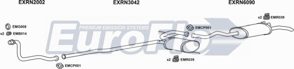 EuroFlo RN1919D 2001B - Система випуску ОГ autocars.com.ua