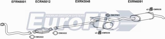 EuroFlo RN1919D 2004B - Система випуску ОГ autocars.com.ua