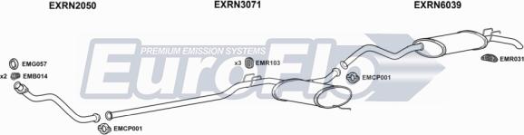 EuroFlo RN2119D 2001 - Система випуску ОГ autocars.com.ua