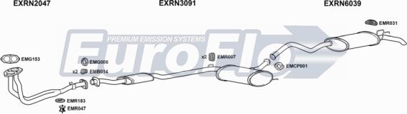 EuroFlo RN2120 1001A - Система випуску ОГ autocars.com.ua