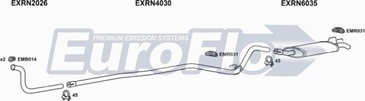 EuroFlo RN510 1001A - Система випуску ОГ autocars.com.ua