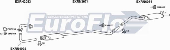 EuroFlo RN514 1018 - Система випуску ОГ autocars.com.ua