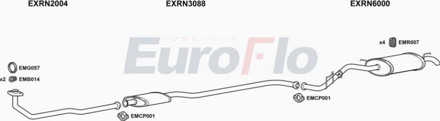 EuroFlo RNCLI12 1001A00 - Система випуску ОГ autocars.com.ua