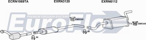 EuroFlo RNCLI12 1022 - Система випуску ОГ autocars.com.ua