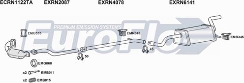 EuroFlo RNCLI15D 3008 - Система випуску ОГ autocars.com.ua