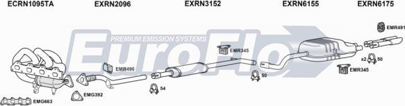 EuroFlo RNCLI16 1022 - Система випуску ОГ autocars.com.ua