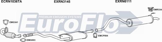 EuroFlo RNESP19D 6001 - Система випуску ОГ autocars.com.ua