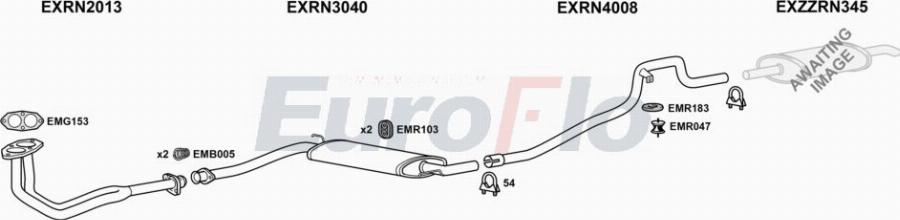 EuroFlo RNESP20 6008A00 - Система випуску ОГ autocars.com.ua