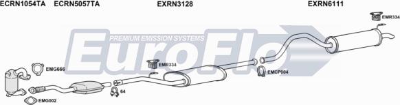 EuroFlo RNESP22D 6008 - Система випуску ОГ autocars.com.ua