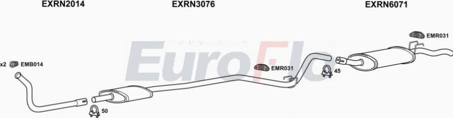 EuroFlo RNEXT11 7001A00 - Система випуску ОГ autocars.com.ua