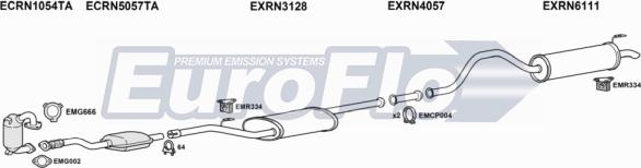 EuroFlo RNGRAE22D 6008 - Система випуску ОГ autocars.com.ua