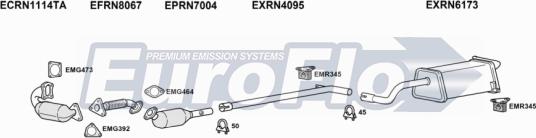 EuroFlo RNGRAM15D 1008B - Система випуску ОГ autocars.com.ua