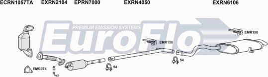 EuroFlo RNGRAS19D 6004B - Система випуску ОГ autocars.com.ua