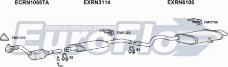 EuroFlo RNGRAS20 6001 - Система випуску ОГ autocars.com.ua