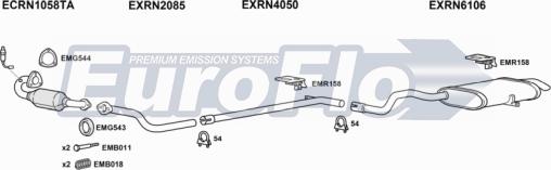 EuroFlo RNGRAS20D 6001 - Система випуску ОГ autocars.com.ua