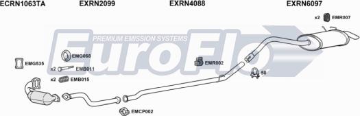 EuroFlo RNKAN15D 6008 - Система випуску ОГ autocars.com.ua