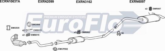EuroFlo RNKAN15D 6011A - Система випуску ОГ autocars.com.ua