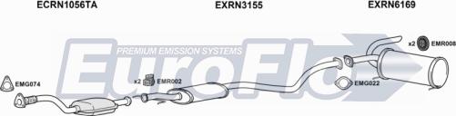 EuroFlo RNKAN16 6008 - Система випуску ОГ autocars.com.ua