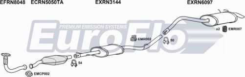 EuroFlo RNKAN19D 6004B - Система випуску ОГ autocars.com.ua