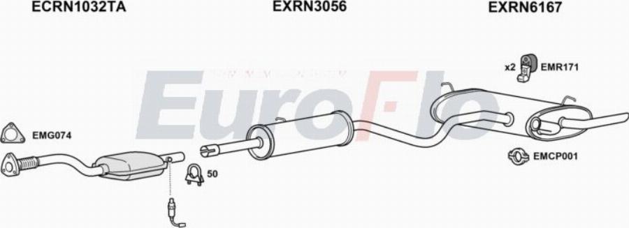 EuroFlo RNLAG18 3011 - Система випуску ОГ autocars.com.ua