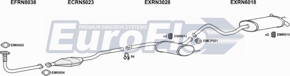 EuroFlo RNLAG19D 1001 - Система випуску ОГ autocars.com.ua