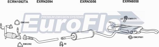 EuroFlo RNLAG20 3011B - Система випуску ОГ autocars.com.ua