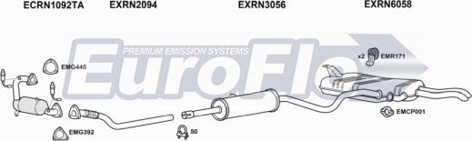 EuroFlo RNLAG20 3022B - Система випуску ОГ autocars.com.ua