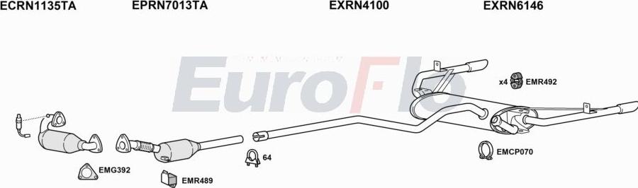 EuroFlo RNLAG20D 3015E - Система випуску ОГ autocars.com.ua