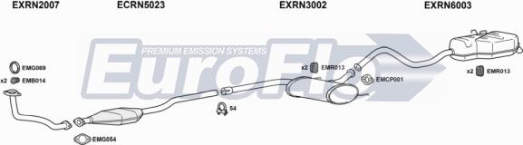 EuroFlo RNLAG22D 1001B - Система випуску ОГ autocars.com.ua