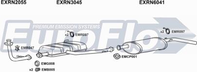 EuroFlo RNMAS20 7001B - Система випуску ОГ autocars.com.ua