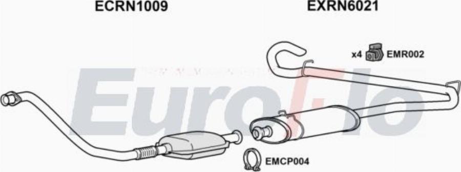 EuroFlo RNMAS28D 7001A00 - Система випуску ОГ autocars.com.ua