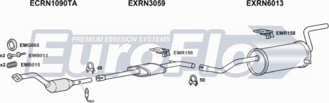 EuroFlo RNMEG14 3001B - Система випуску ОГ autocars.com.ua