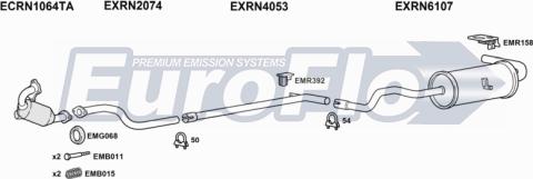 EuroFlo RNMEG15D 3011A - Система випуску ОГ autocars.com.ua