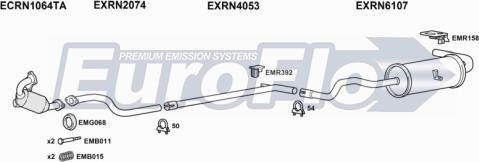 EuroFlo RNMEG15D 5001A - Система випуску ОГ autocars.com.ua