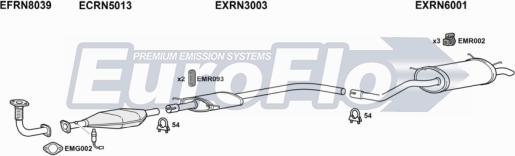 EuroFlo RNMEG20 2001 - Система випуску ОГ autocars.com.ua