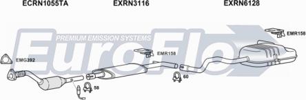 EuroFlo RNMEG20 5015 - Система випуску ОГ autocars.com.ua