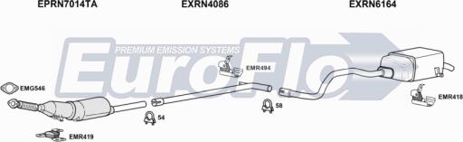 EuroFlo RNMEG20D 1008 - Система випуску ОГ autocars.com.ua