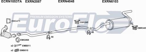 EuroFlo RNMOD15D 1001A - Система випуску ОГ autocars.com.ua