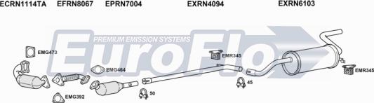 EuroFlo RNMOD15D 1015B - Система випуску ОГ autocars.com.ua