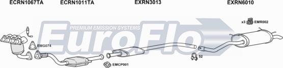 EuroFlo RNSCE14 6001B - Система випуску ОГ autocars.com.ua