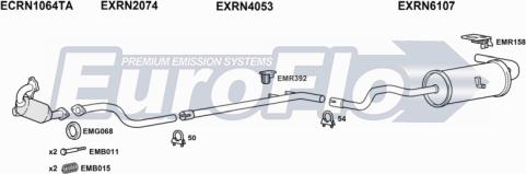 EuroFlo RNSCE15D 6011B - Система випуску ОГ autocars.com.ua