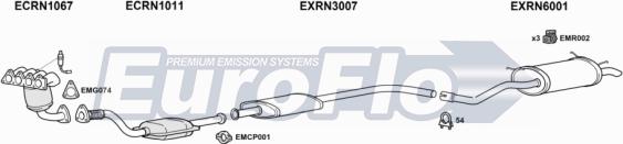 EuroFlo RNSCE16 6004A - Система випуску ОГ autocars.com.ua